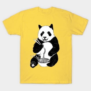 Panda Eating Ramen T-Shirt